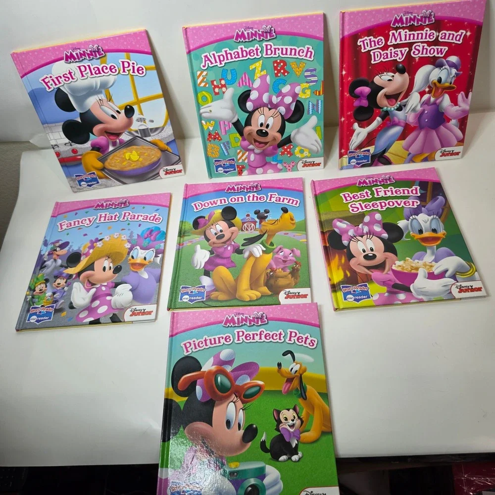 Disney Minnie Mouse Me Reader Replacement Books Lot of 7 PI Kids Hardcover